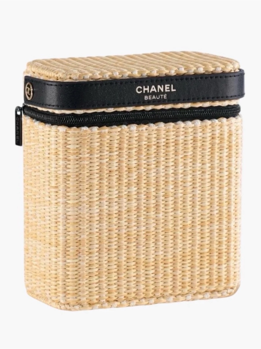 Beaute Les Beiges Panier des Essentiels 2026 Raffia Beauty Bag